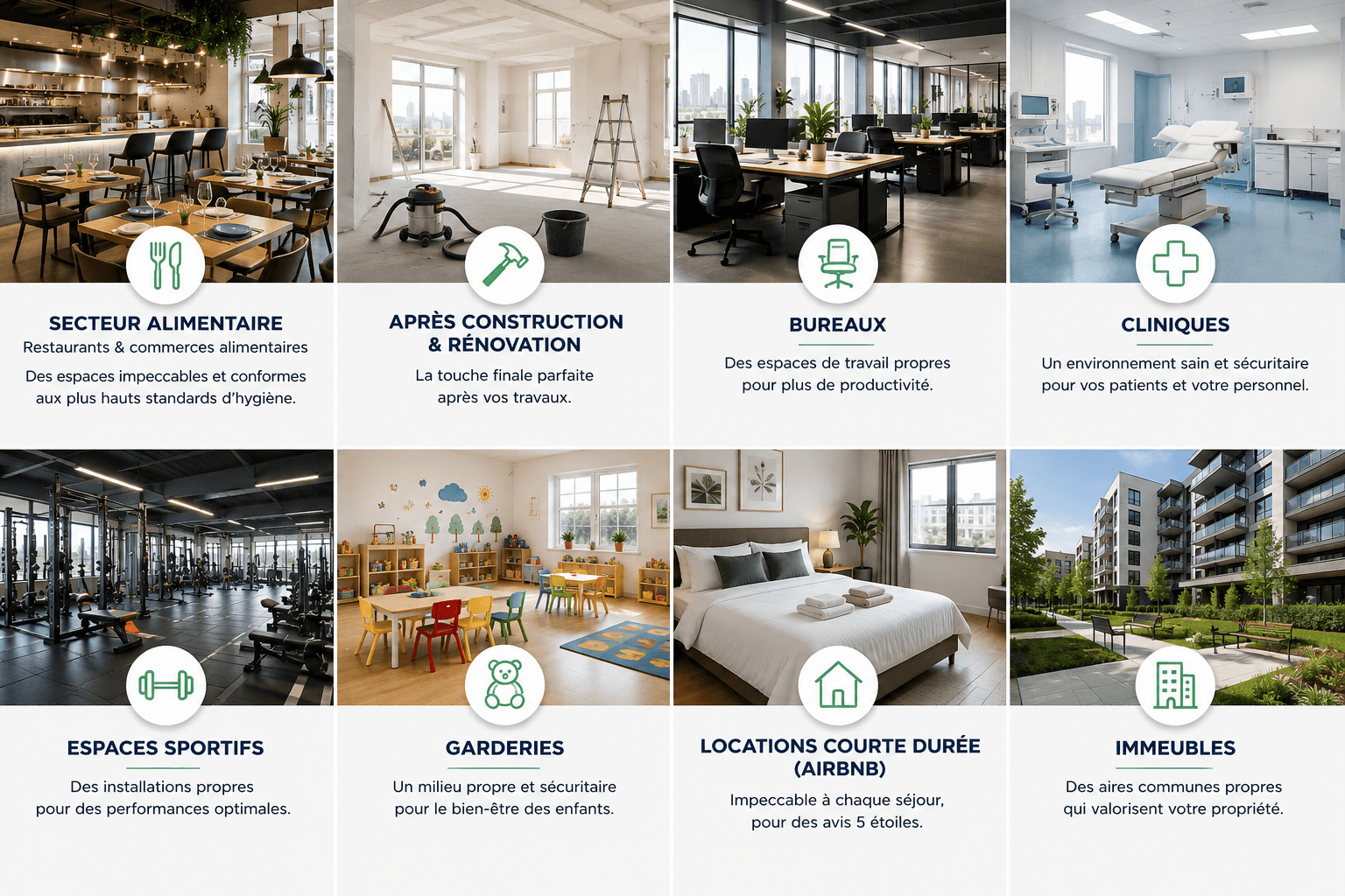 Des espaces propres, sains et accueillants — EcoProPre 360